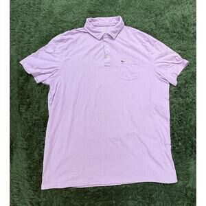Vineyard Vines Edgartown Polo Shirt Men's XL Lavender Purple Short Sleeve Pima